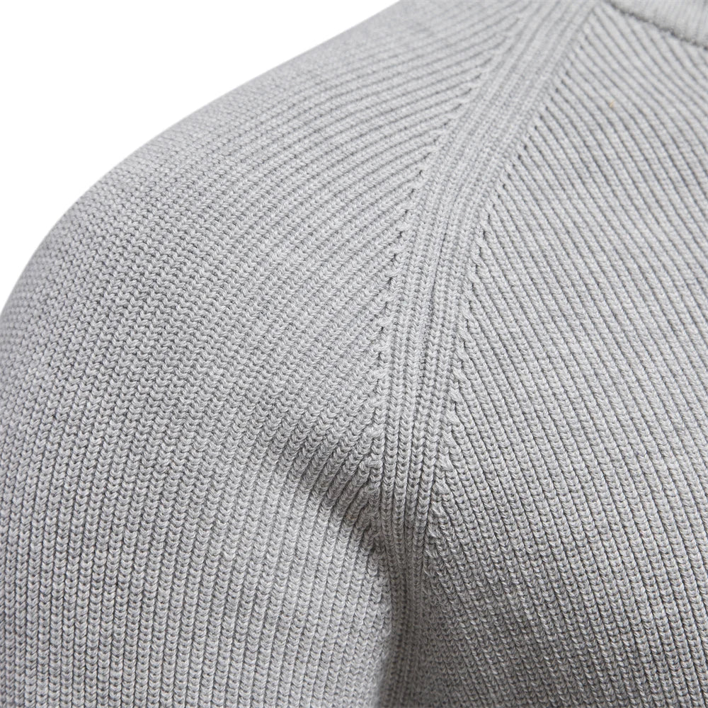 Suéter Con Cremallera Media Para Hombre