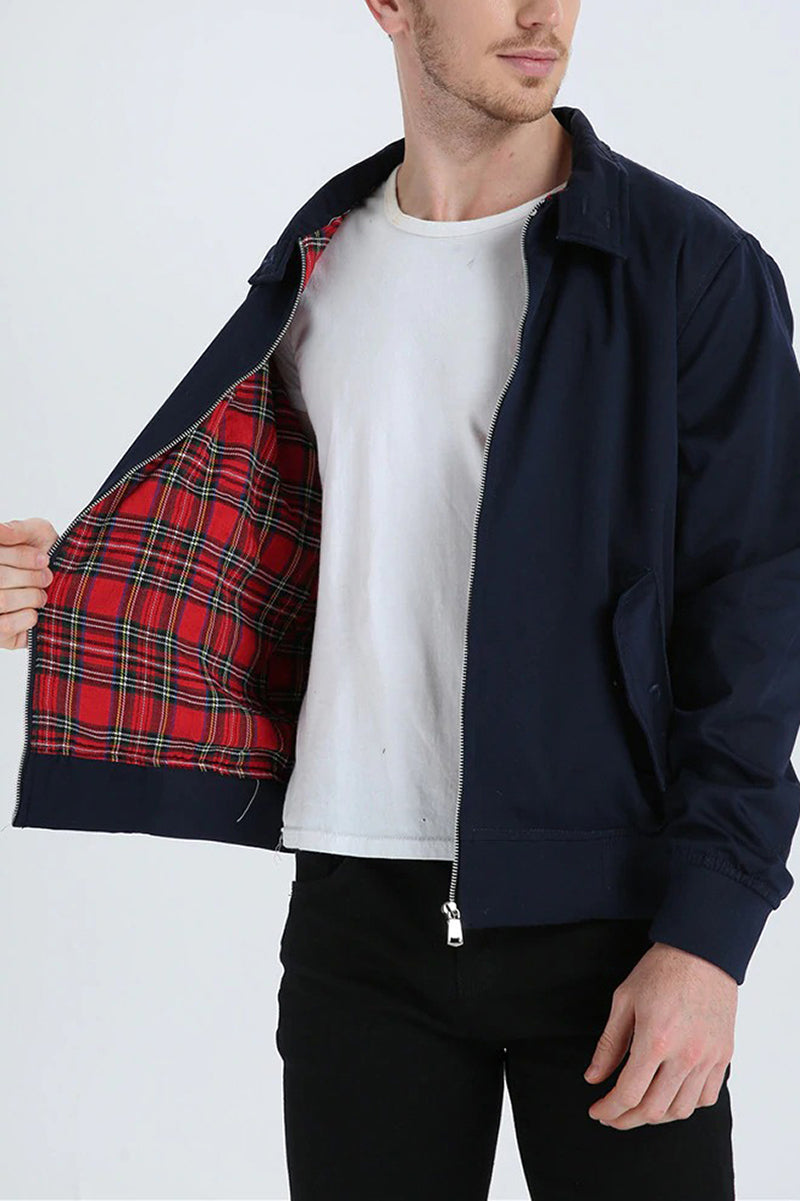 Cazadora Bomber Con Cremallera Para Hombre