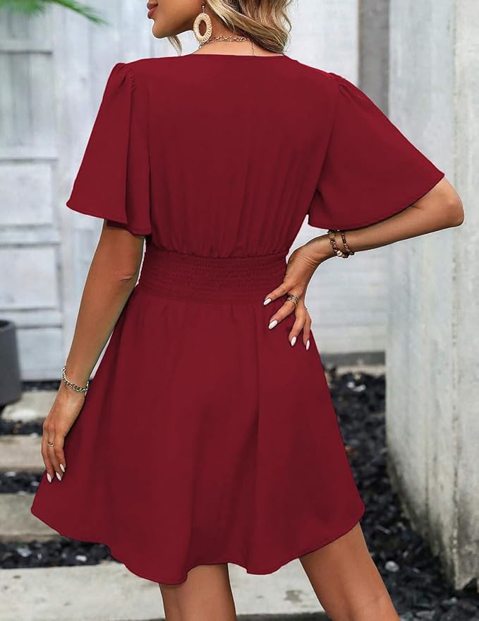 Vestido Corto De Verano Para Mujer