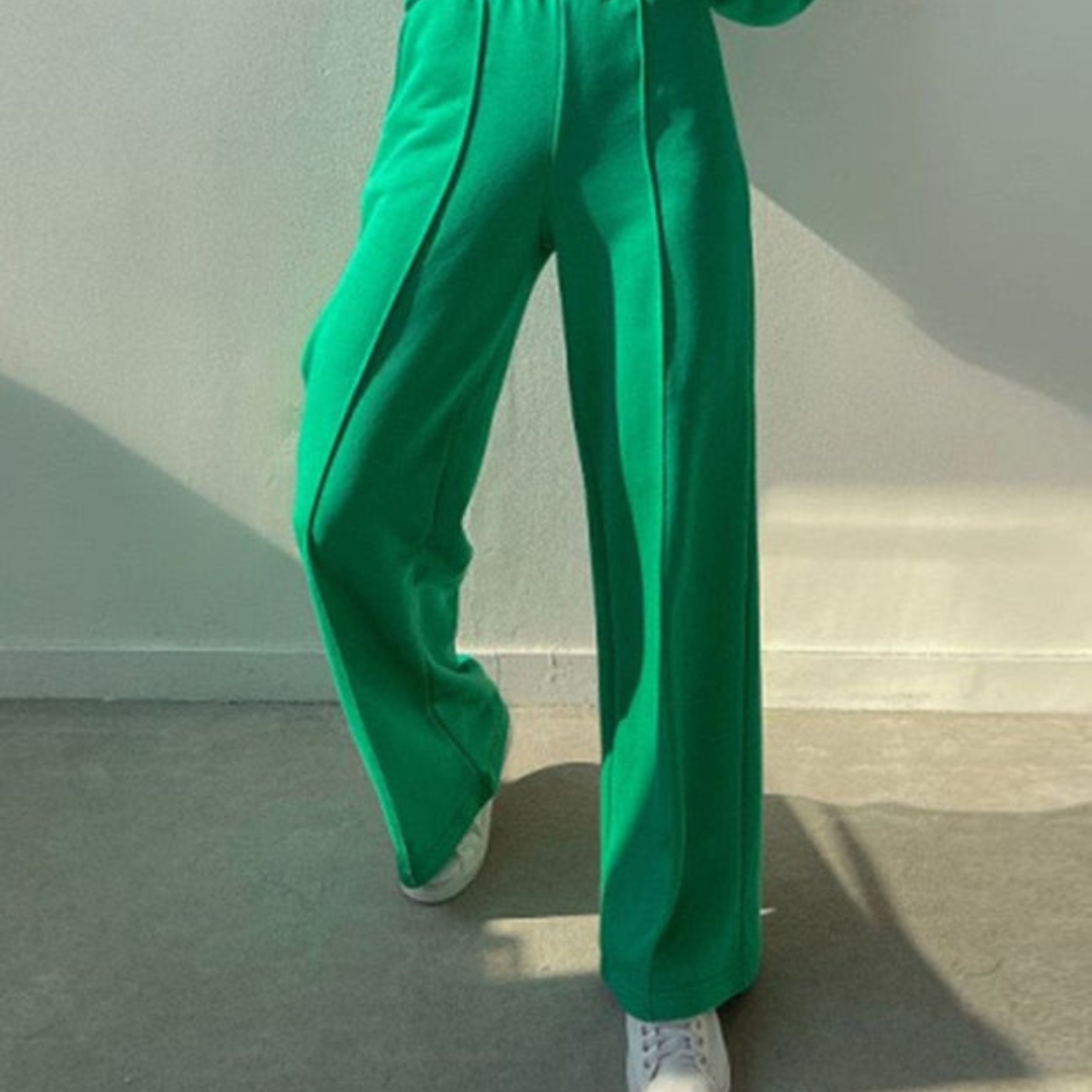 Conjunto De Dos Piezas Con Suéter Y Pantalones Para Mujer