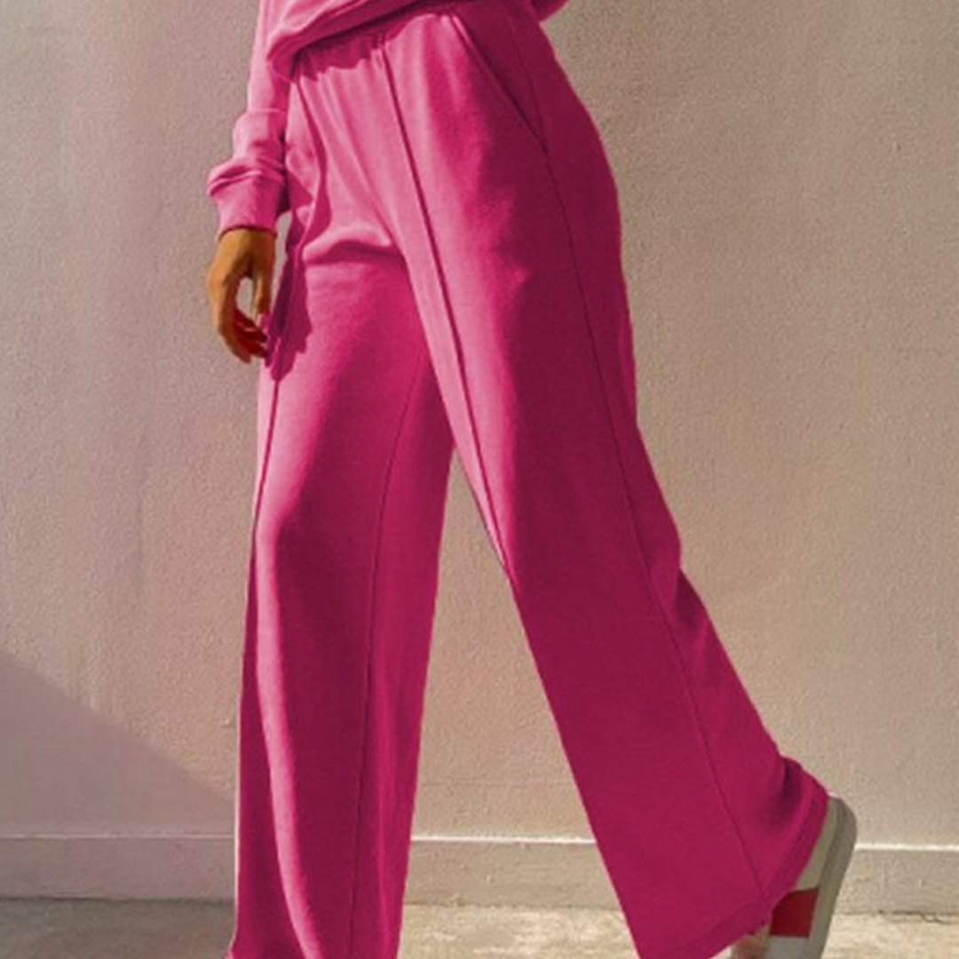Conjunto De Dos Piezas Con Suéter Y Pantalones Para Mujer