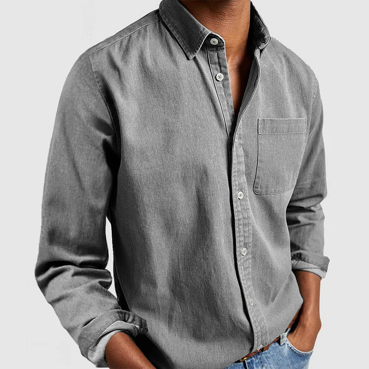 Camisa De Manga Larga Para Hombre