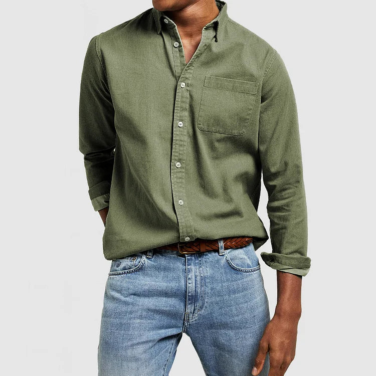 Camisa De Manga Larga Para Hombre