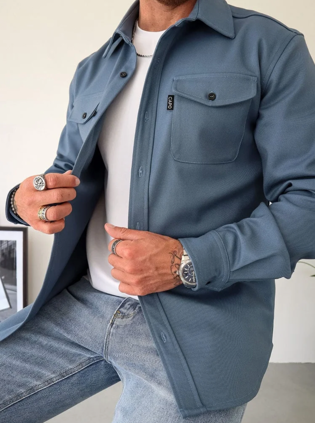 Camisa De Manga Larga Para Hombre
