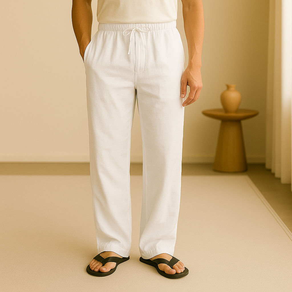 Pantalones De Pierna Recta Para Hombre