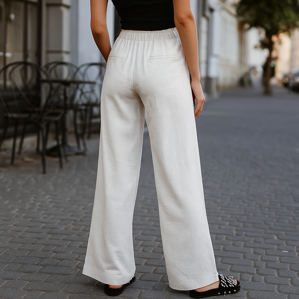 Pantalones De Pierna Ancha Para Mujer