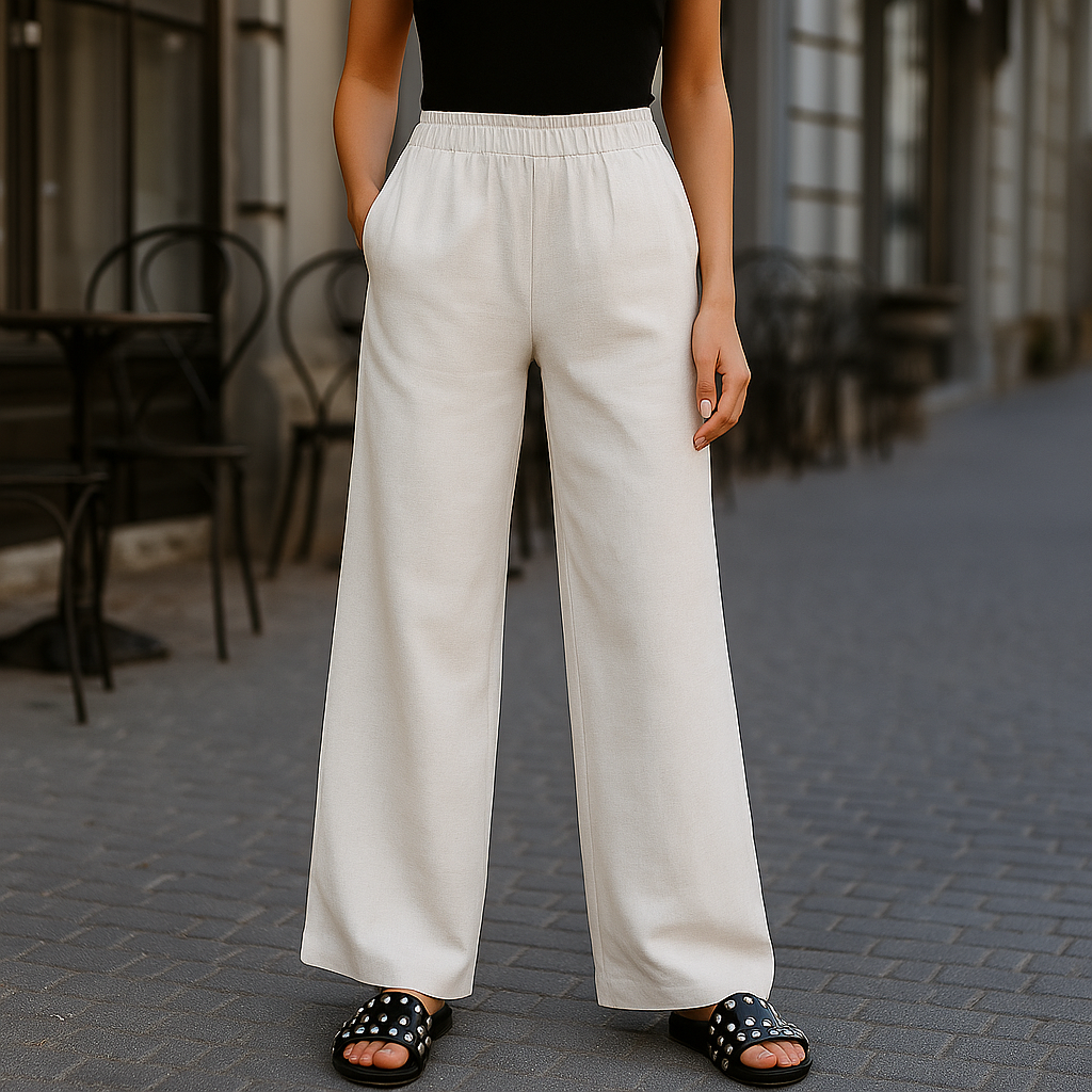 Pantalones De Pierna Ancha Para Mujer