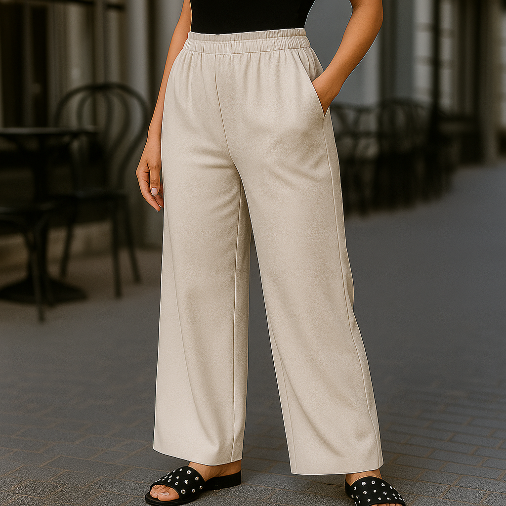 Pantalones De Pierna Ancha Para Mujer