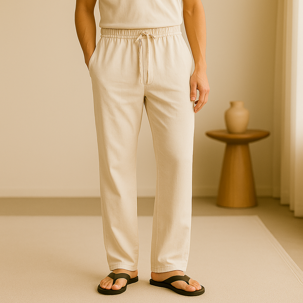 Pantalones De Pierna Recta Para Hombre