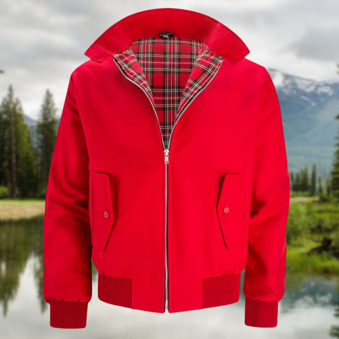 Cazadora Bomber Con Cremallera Para Hombre