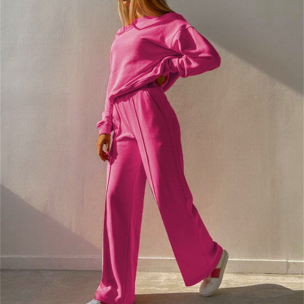 Conjunto De Dos Piezas Con Suéter Y Pantalones Para Mujer