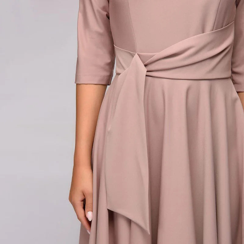 Vestido Midi De Invitada De Boda Para Mujer