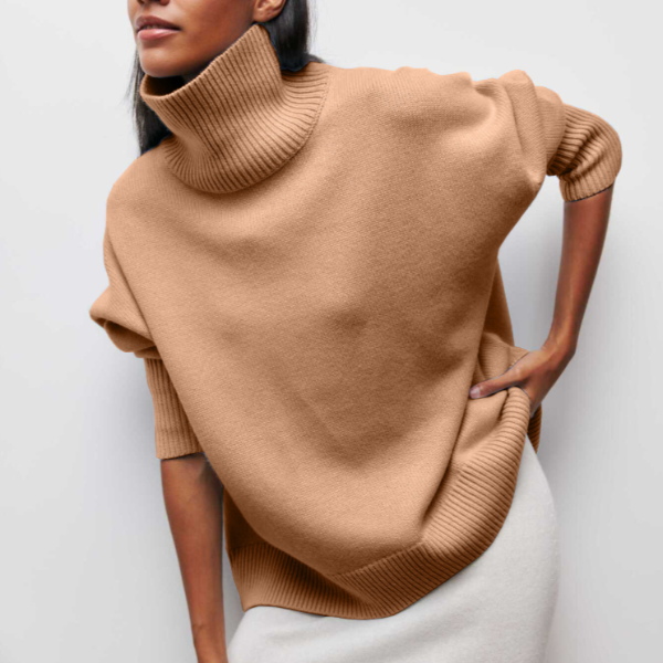 Suéter De Cuello Alto Para Mujer