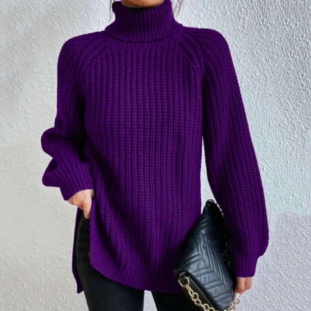 Suéter De Cuello Alto Para Mujer