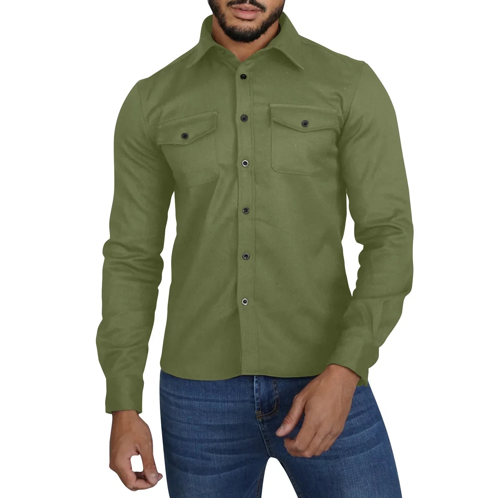 Camisa De Manga Larga Para Hombre