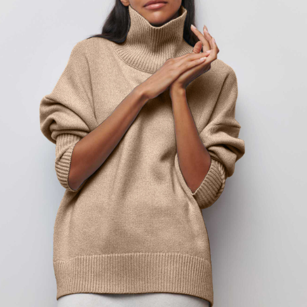 Suéter De Cuello Alto Para Mujer