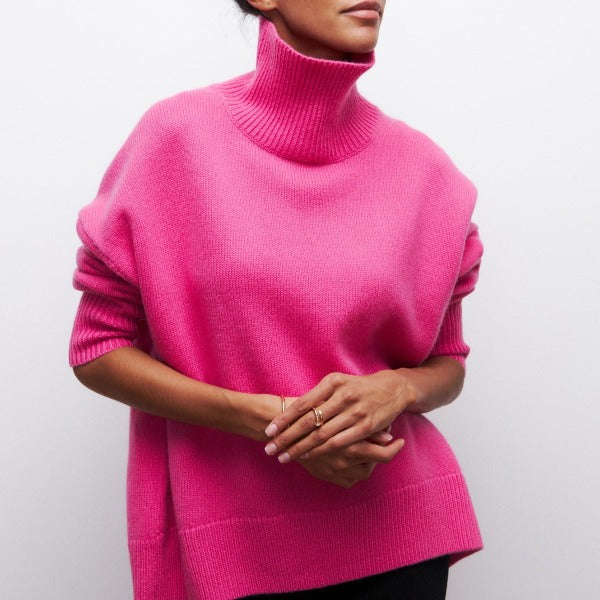 Suéter De Cuello Alto Para Mujer