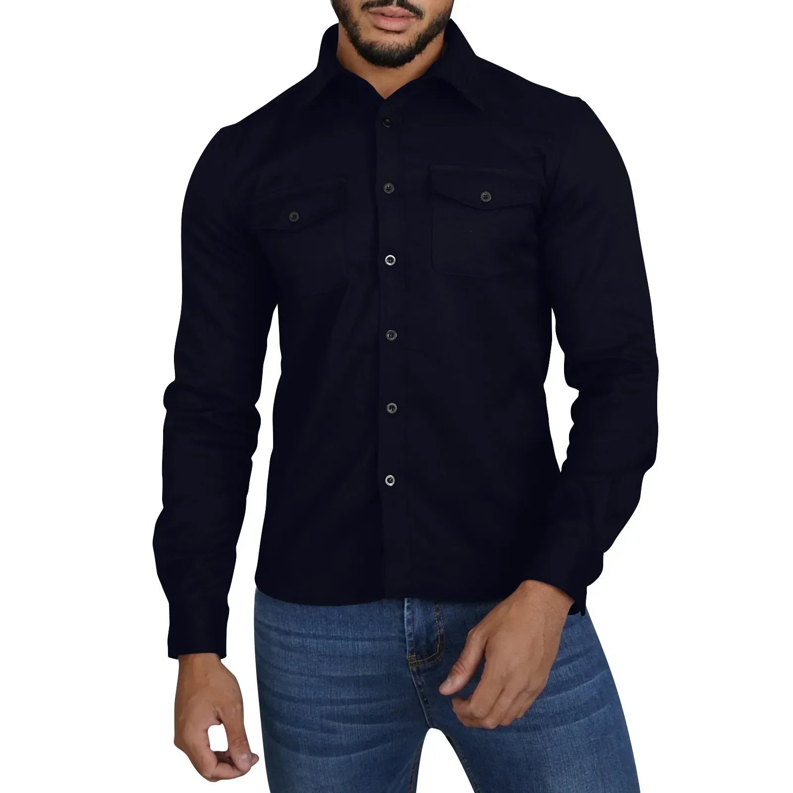Camisa De Manga Larga Para Hombre