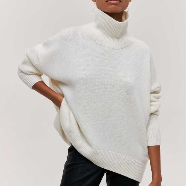Suéter De Cuello Alto Para Mujer