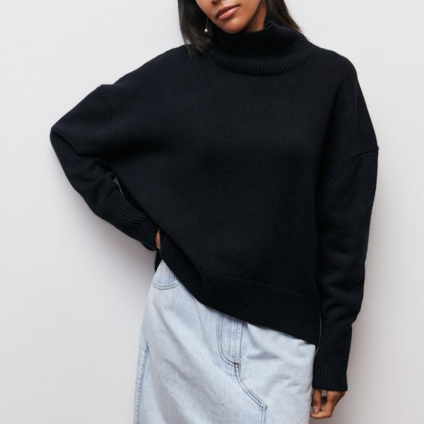 Suéter De Cuello Alto Para Mujer