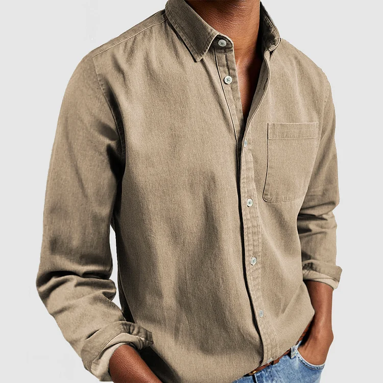 Camisa De Manga Larga Para Hombre