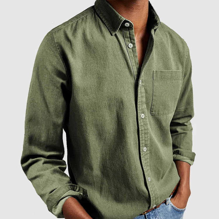 Camisa De Manga Larga Para Hombre
