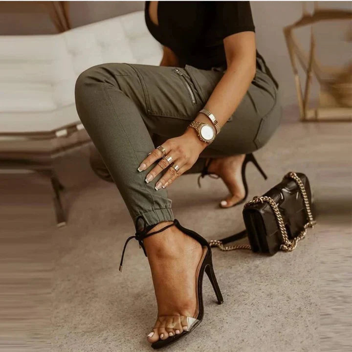 Pantalones Cargo Ajustados Para Mujer
