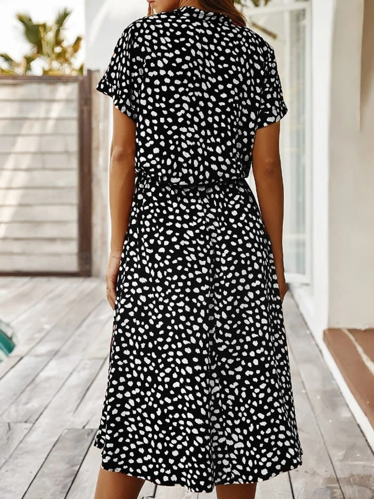 Vestido Camisero Midi Para Mujer