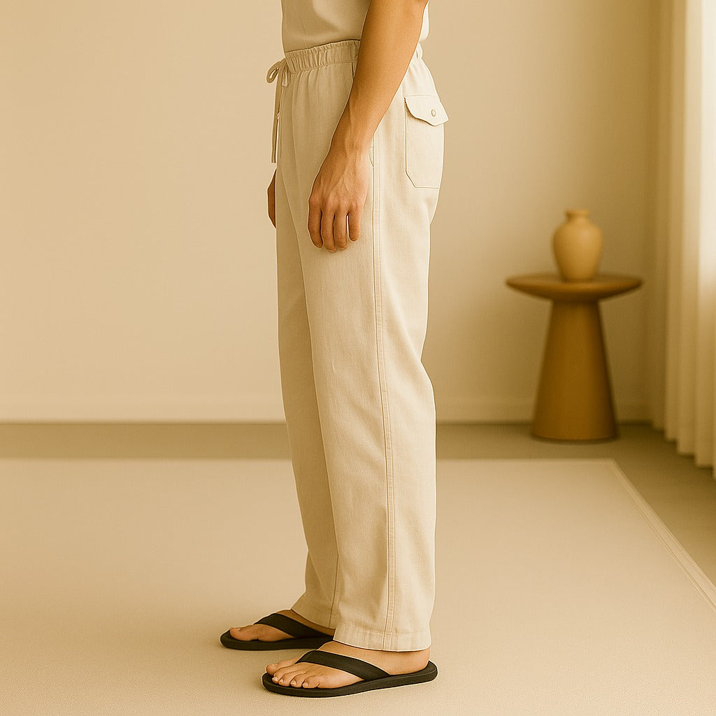 Pantalones De Pierna Recta Para Hombre