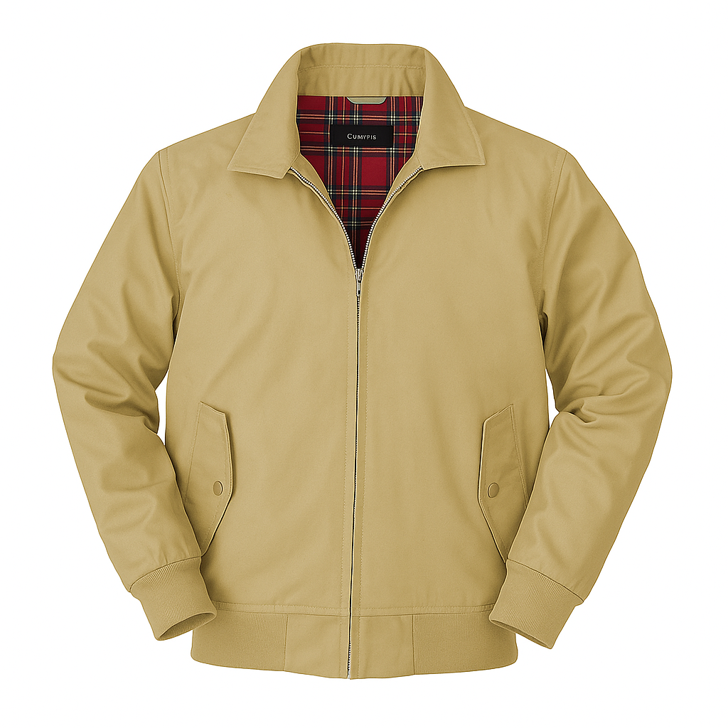 Cazadora Bomber Con Cremallera Para Hombre